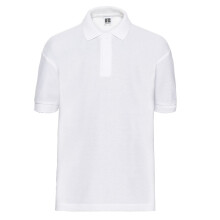 (7-8 Years, White) Russell Childrens/Kids Classic Polycotton Polo Shirt