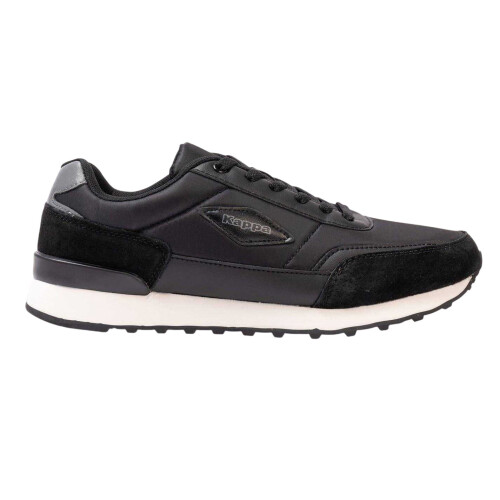 Kappa (9 UK, Black) Kappa Mens Suede Flat Trainers