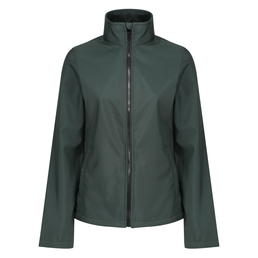 Regatta Women's Dark/Black Standout Ablaze Printable Soft Shell Jacket - Spruce/ - 16 - Spruce/ - 100% Polyester - Image 3