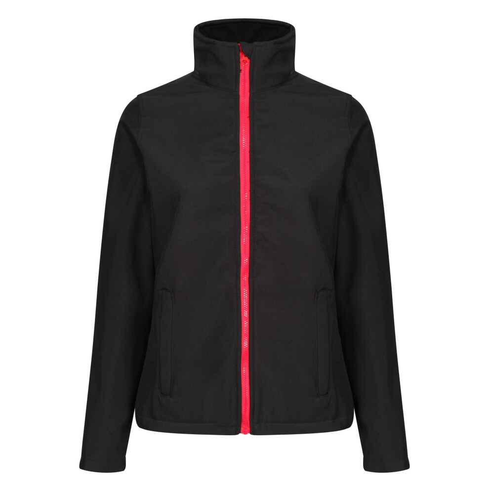 Regatta Women's Black/Red Standout Ablaze Printable Soft Shell Jacket - /Classic - 16 - /Classic - 100% Polyester - Image 3