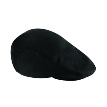 (S-M, Black) Beechfield Unisex Adult Vintage Flat Cap
