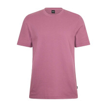 (S, Bright Purple) Hugo Boss Mens Boss Cotton Regular T-Shirt