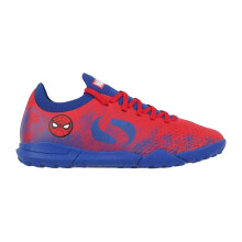 (2 UK, Red/Blue) Sondico Childrens/Kids Sondico Blaze Spider-Man Astro Turf Trainers
