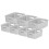 Curver Curver My Style Rectangular Storage Basket Bundle, 4 x Small 3 x Medium, Grey 1