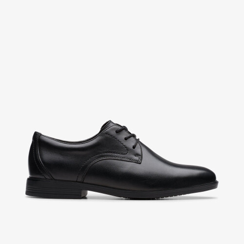 Clarks Jonwin Step Y Black Leather