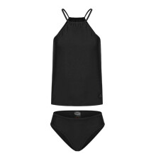 (16 UK, Black) Slazenger Womens/Ladies Logo Tankini Set