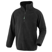 (8-10 Years, Black) Result Genuine Recycled Childrens/Kids Micro Zip Neck Fleece