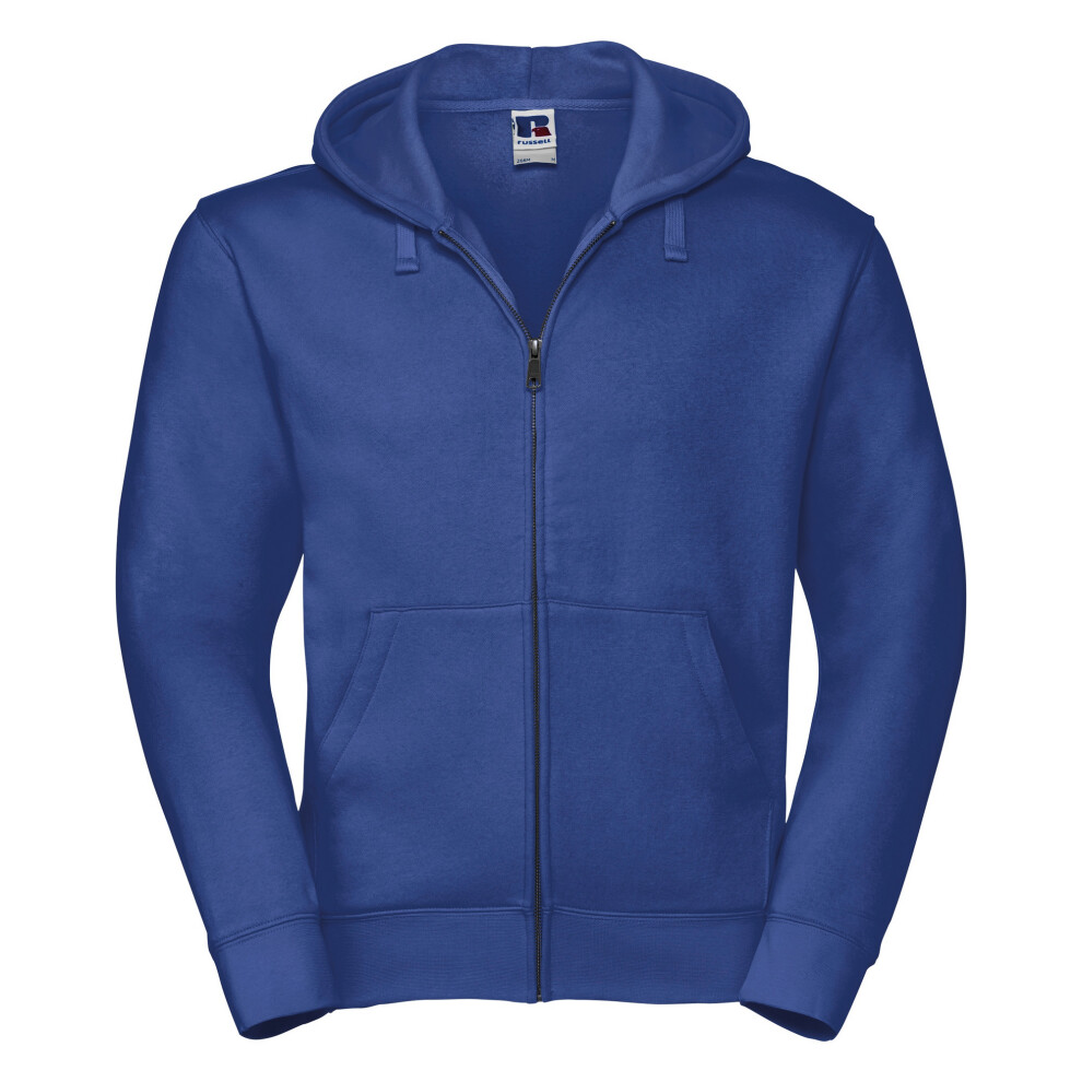 Russell (Xs, Bright Royal) Mens Authentic Full Zip Hooded Sweatshirt / Hoodie