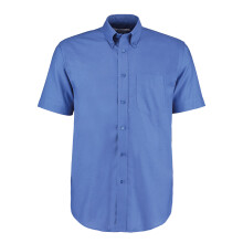 (14.5 in, Italian Blue) Kustom Kit Mens Workwear Oxford Classic Short-Sleeved Shirt