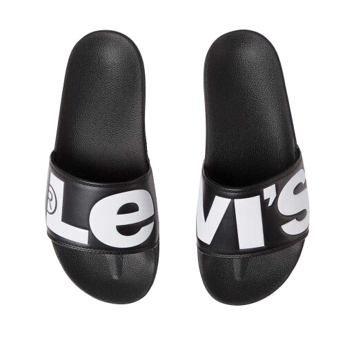 (4 UK, Black) Levis Mens June Sliders 1