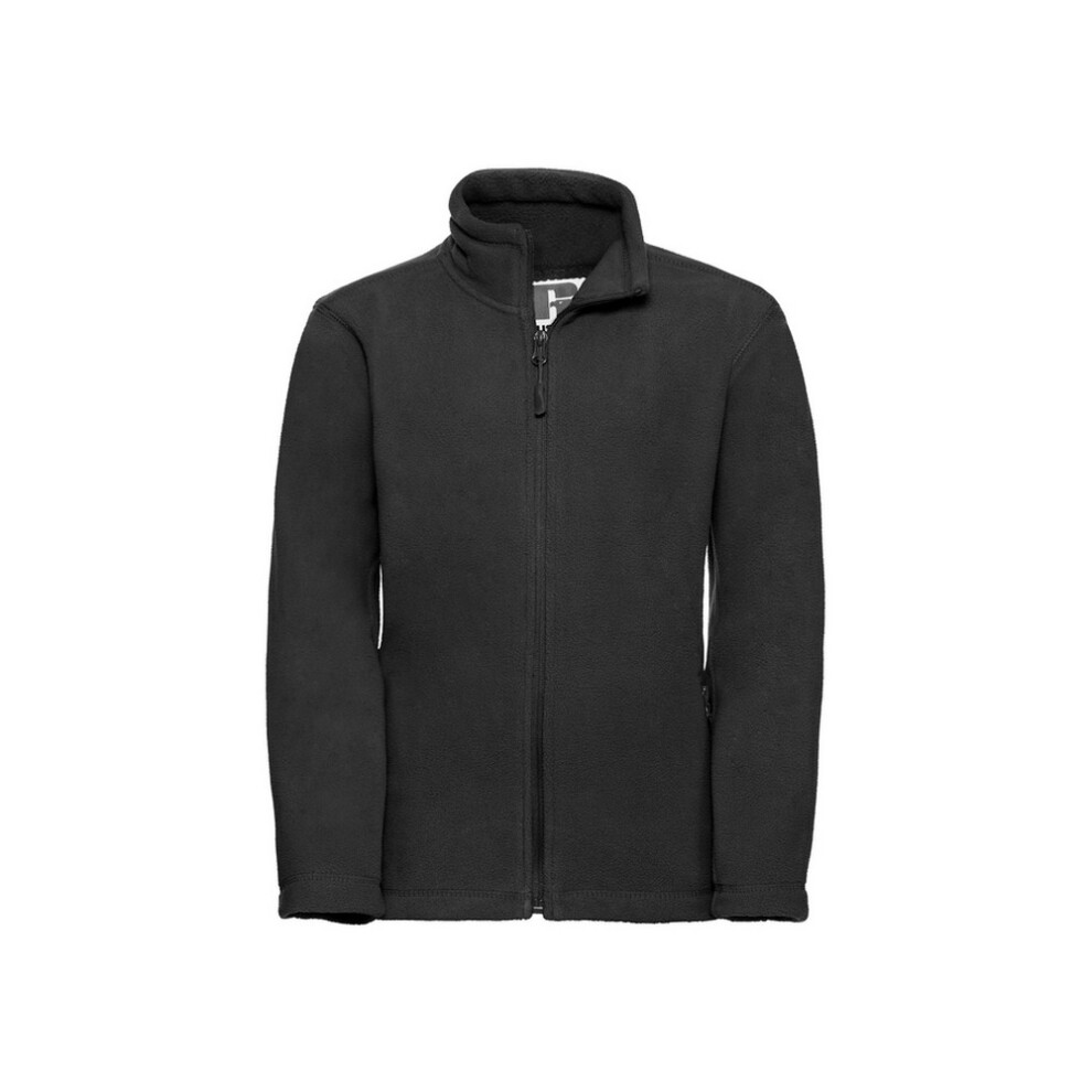 Russell Unisex Black Fleece Jacket In | Size: 3-4 Years - Image 2