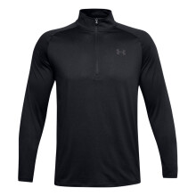 (S, Black/Charcoal Grey) Under Armour Mens 2.0 Half Zip Technical Top