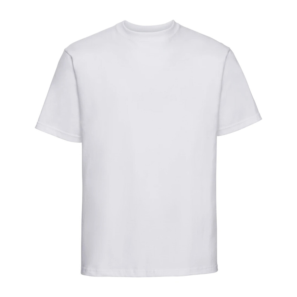 Russell (3Xl, White) Mens Classic Combed Cotton Heavyweight T-Shirt