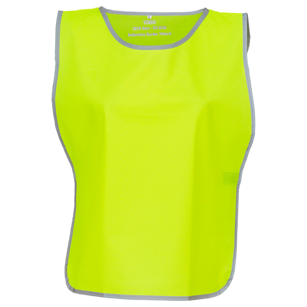 (L-Xl, Yellow) Yoko Unisex Adult Hi-Vis Reflective Detail Tabard 5063527672612