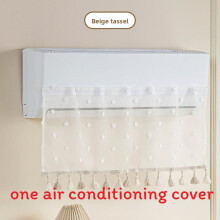 (Beige Tassel) Air Protector Conditioner With Tassel Decoration For Decoration Living Room