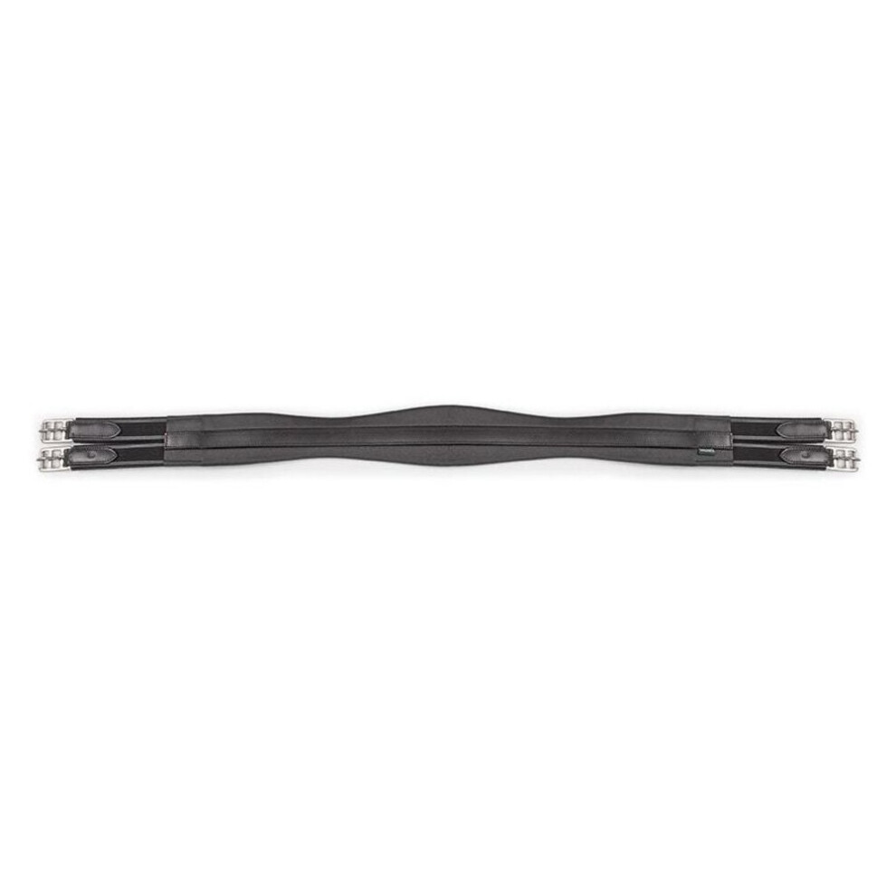 Photos - Equestrianism  Blenheim Atherstone Elasticated Leather Horse Girth(40in, Black)