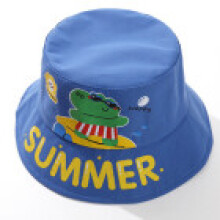(Navy Blue)Krokodil Kinder Sonnenhut mit breiter Krempe Sommer atmungsaktiv Polyester für Kleinkinder Jungen und