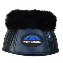 (9cm x 43cm, Black/Navy) Weatherbeeta Tough Tec Prime Fleece Horse Bell Boots