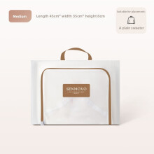 (Coffee 45x35x8cm)Polyester Fabric Laundry Bag With Mesh Surface And Embroidery Design For Wash