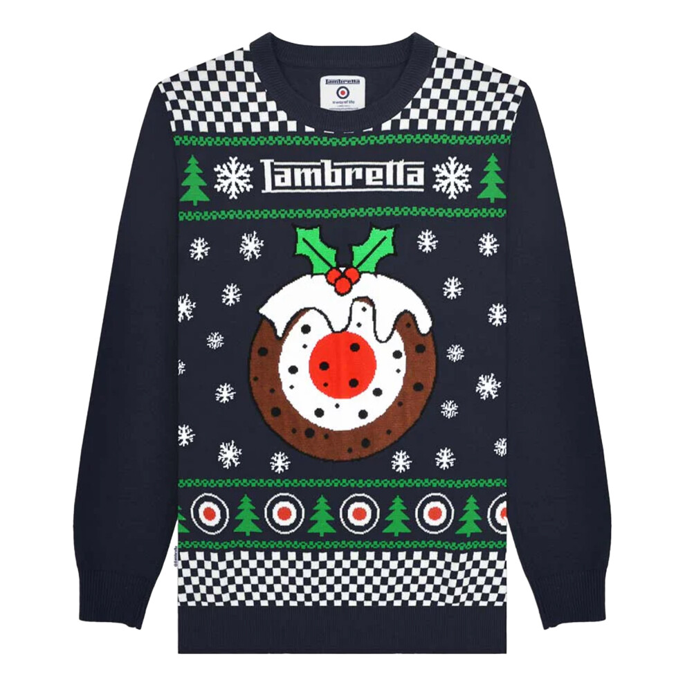 Lambretta (Xl, Navy) Mens Aw25 Target Christmas Jumper