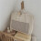 Grid Beige Pattern Packing Bag For Dorm Room And Storage Closet Solutions 1