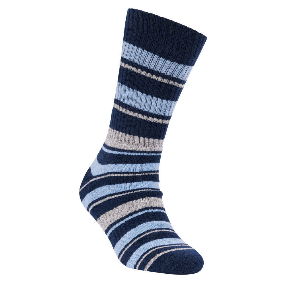 Trespass (3 Uk-6 Uk, Navy) Unisex Adult Austen Anti-Blister Socks (Pack Of 2)