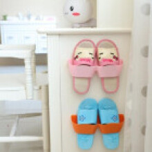 Wall Shoe Mounted Rack Nonpiercing Waterproof Plastic Organizer Entryway Bathroom For