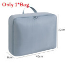 (Light Blue 40x30x8cm) Polyester Large Capacity Suitcase Packing Bag With Compression For Luggage And Packing