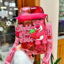 (Style 10) Large Sanrio Kuromi Water Bottle Leakproof Cap Straw Indoor Outdoor Activities