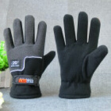 (Gray Black) Gloves Bike Fleece Adults Anti Slip Features Outdoor Commuting Cycling Supplies