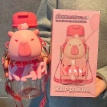 (Style 41) Large Sanrio Kuromi Water Bottle Leakproof Cap Straw Indoor Outdoor Activities