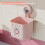 (Pink) Plastic Abs Storage Container With Suction Mount For Bedroom And Use Kitchen 1