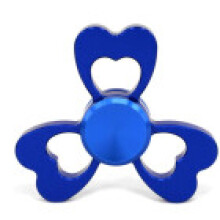 (Blue)Herz Handschmeichler Spinner Hand Finger Legierung Fokus Spielzeug Autismus Erwachsene langlebig Geschenke