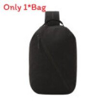 (Black) Nylon Cube Travel Bag With Waterproof Features For Outdoor Adventures And Daily Use