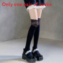 (StyleB) Sheer High Thigh Stockings For Women With Lace Embroidery And Breathable Fabric Seasonal For Comfort