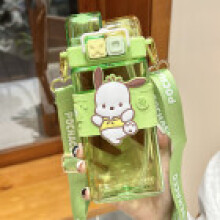 (Style 21) Large Sanrio Kuromi Water Bottle Leakproof Cap Straw Indoor Outdoor Activities