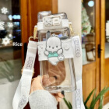 (Style 28) Large Sanrio Kuromi Water Bottle Leakproof Cap Straw Indoor Outdoor Activities