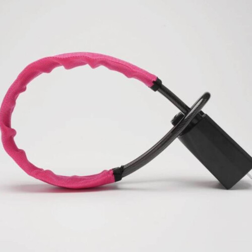 (Pink) Car Steering Lock With Durable Steel Wire And Antitheft Vehicle For Function