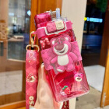 (Style 29) Large Sanrio Kuromi Water Bottle Leakproof Cap Straw Indoor Outdoor Activities