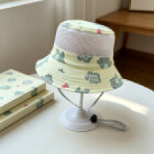 (Green)Baby Summer Sun Protection Cap Cotton Breathable For Children Travel Outdoor