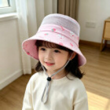 (Pink)Baby Summer Sun Protection Cap Cotton Breathable For Children Travel Outdoor