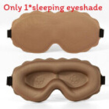 (Brown)3d Contoured Sleep Eye Mask Memory Foam No Press Travel Nap Sleeping Eye Cover
