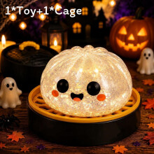 (White Baozi) Ghost Pumpkin Halloween Baozi Stress Relieving Toys For Stress Anxiety Relief Reduction