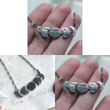 Moon Necklace Pendant Vintage Alloy Chain Minimalist Jewelry For And Women Men