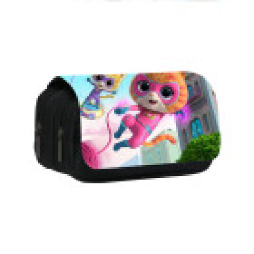 (StyleI) Pencil Cartoon Superkitties Case With Durable Polyester Fabric School For Use