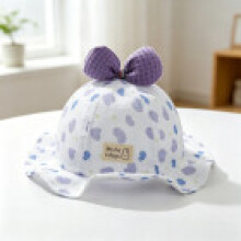 (Purple A)Chapéu de sol bebê menina algodão com aba grande e padrão de coração para moda verão