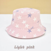 (Pink Star)Chapéu de sol infantil boné bebê algodão com aba curta para proteção solar respirabilidade e