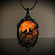 (AQ4484) Vintage Gothic Alloy Necklace With Cross And Skull Elements For Casual Wear