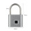 (Silver)Intelligent Fingerprint Lock Outdoor Waterproof Antitheft Intelligent Locks Electronic 1