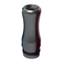 (Gray)6 Color Drip Tip Connector Mouthpiece Aluminum Cigarette Butt Tool Filtering